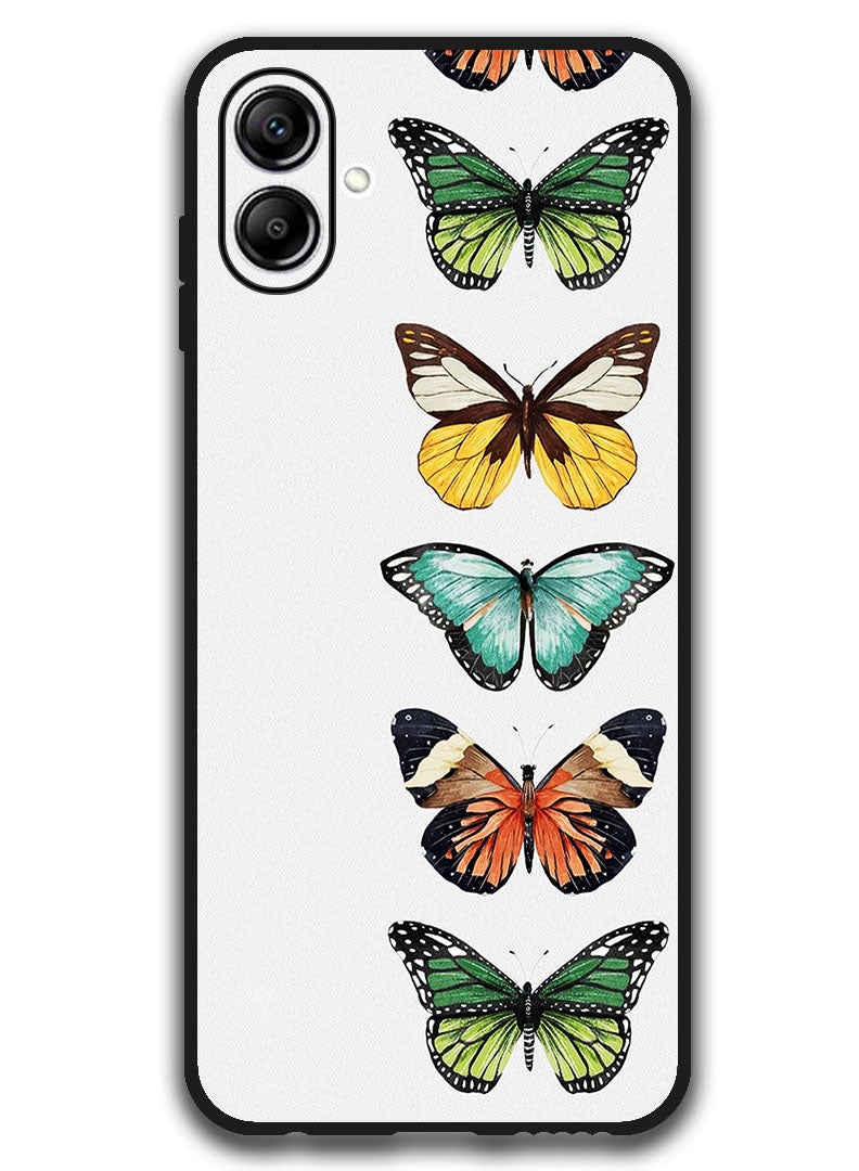 Theodor Case Compatible with Samsung Galaxy A07 6.7 Inch Protection Shockproof Bumper Cover Butterflies - Image 1